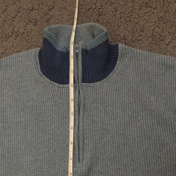 GAP Men 1/4 Zip Cotton Pullover Sweater Size L - Picture 12 of 13